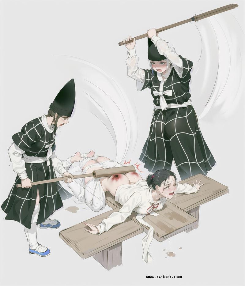 【AI生成】女囚犯被打得屁滚尿流