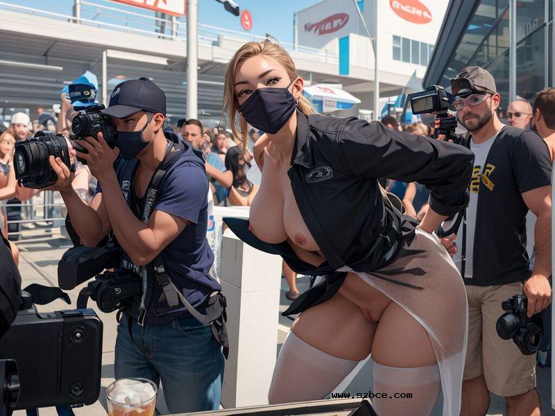 【AI生成】在公共场合露出的女人