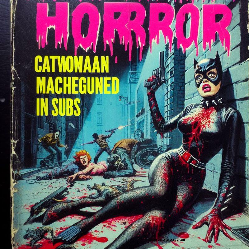 【AI生成】暴力危险中的猫女