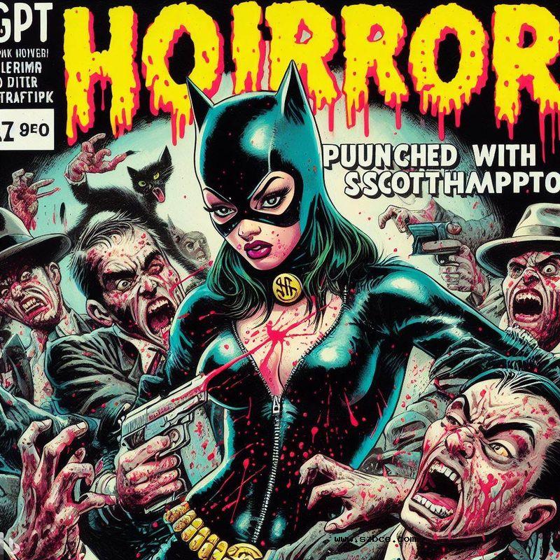 【AI生成】暴力危险中的猫女