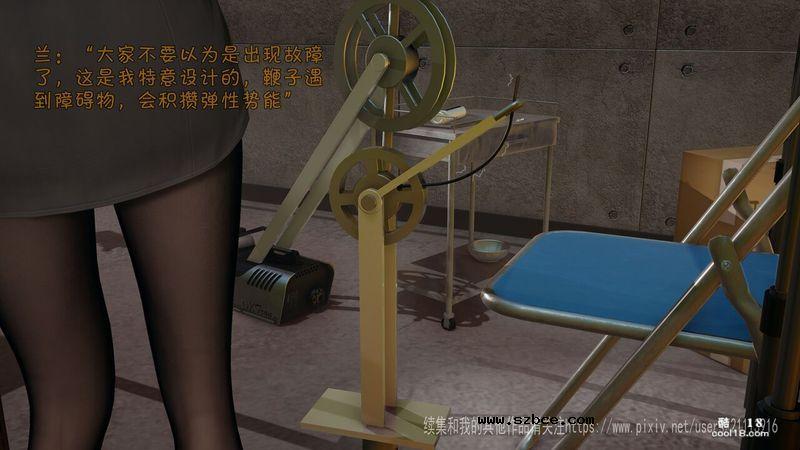 【3D】主播被分腿固定，只要刷礼物就可以抽打她的。。。