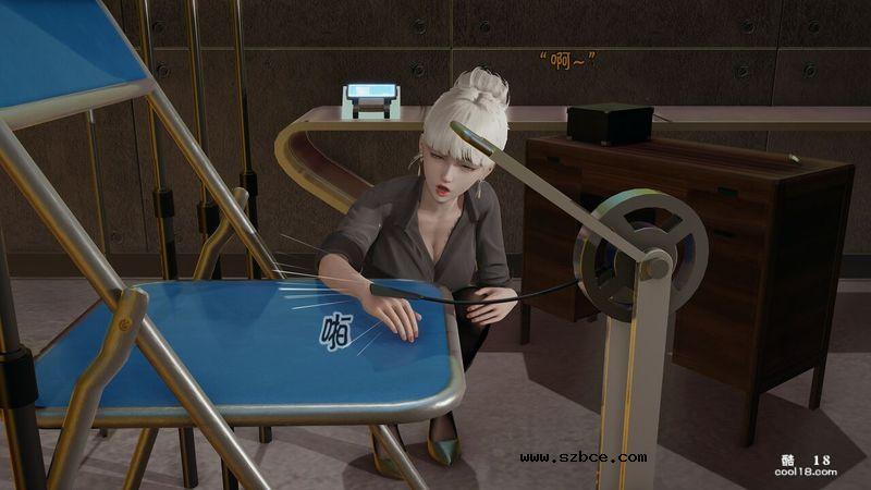 【3D】主播被分腿固定，只要刷礼物就可以抽打她的。。。