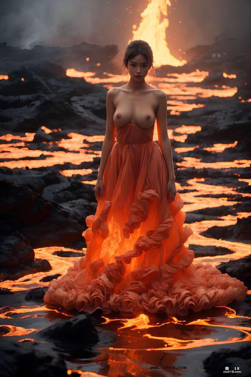 【AI生成】美丽少女的焱落纱