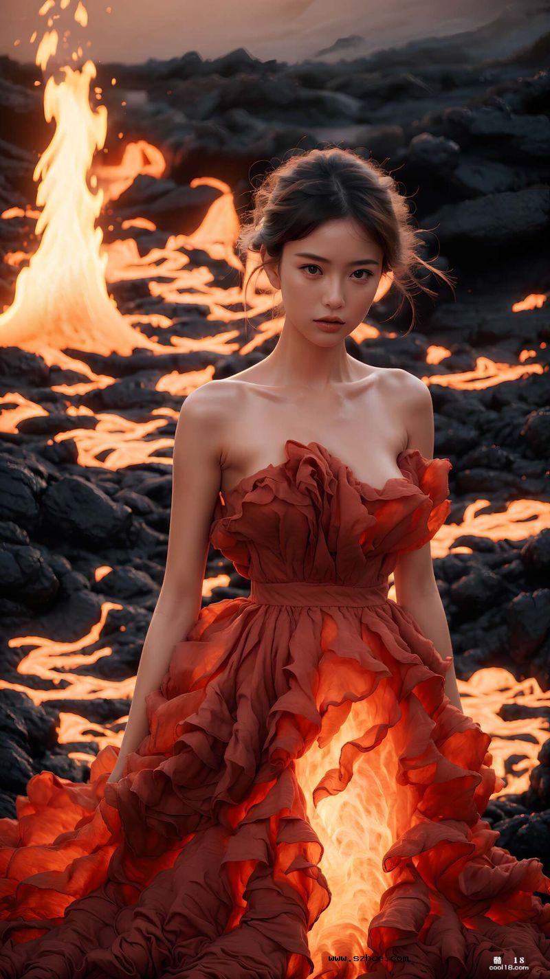 【AI生成】美丽少女的焱落纱