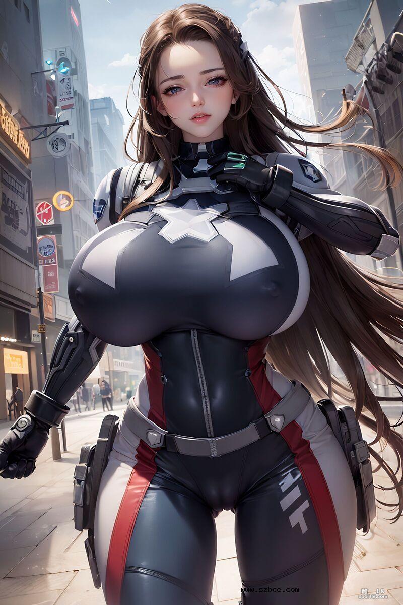 【AI生成】巨乳银发精灵