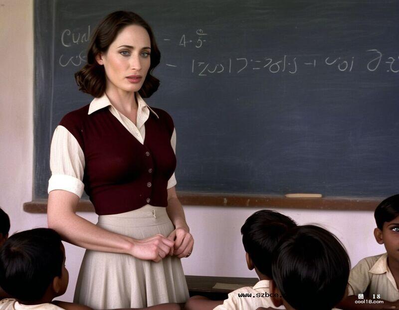 【AI生成】白人女教师在印度的工作历程