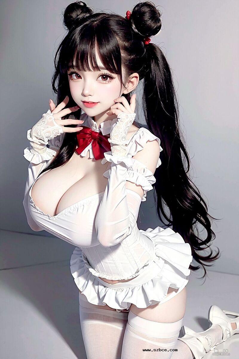 【AI生成】可爱的巨乳女佣