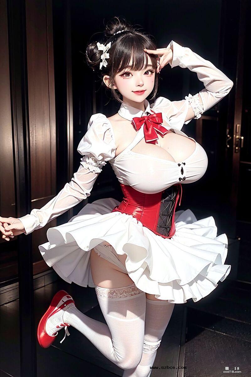 【AI生成】可爱的巨乳女佣