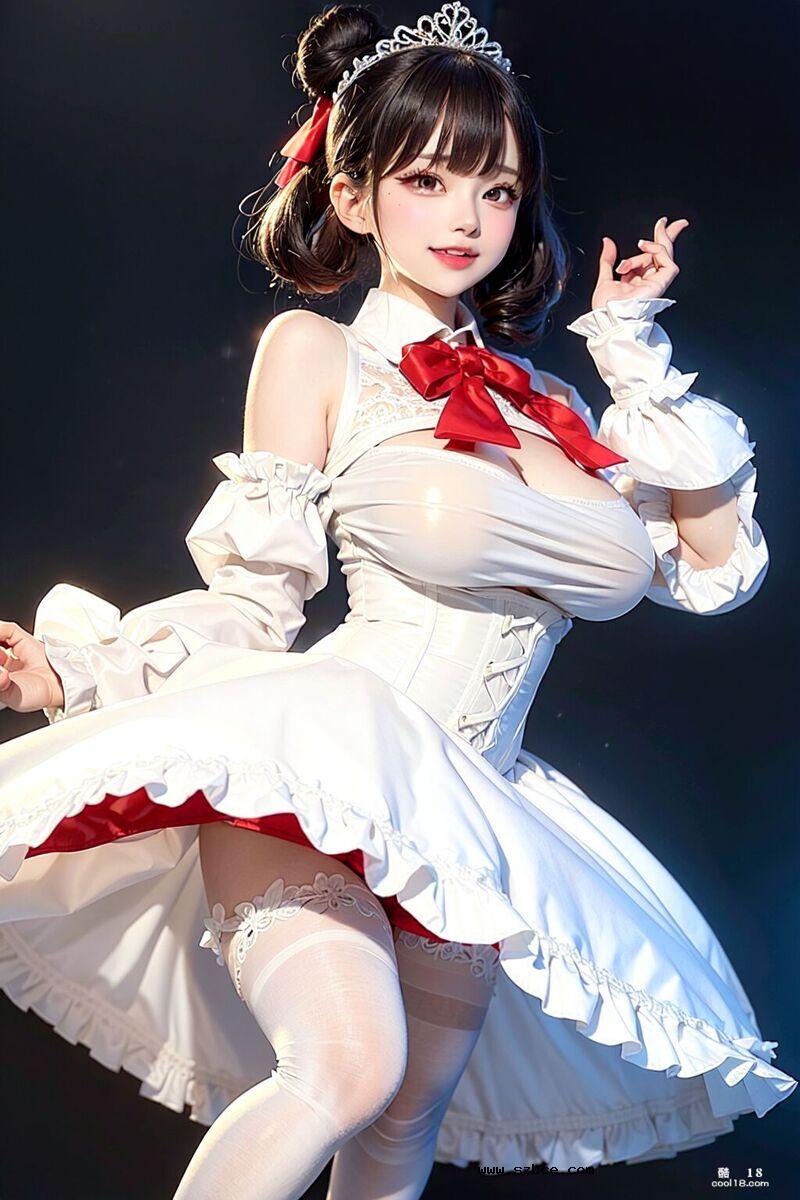 【AI生成】可爱的巨乳女佣