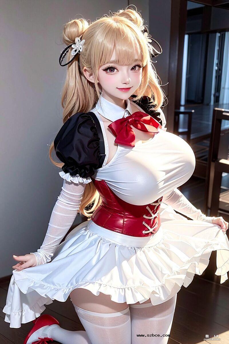 【AI生成】可爱的巨乳女佣
