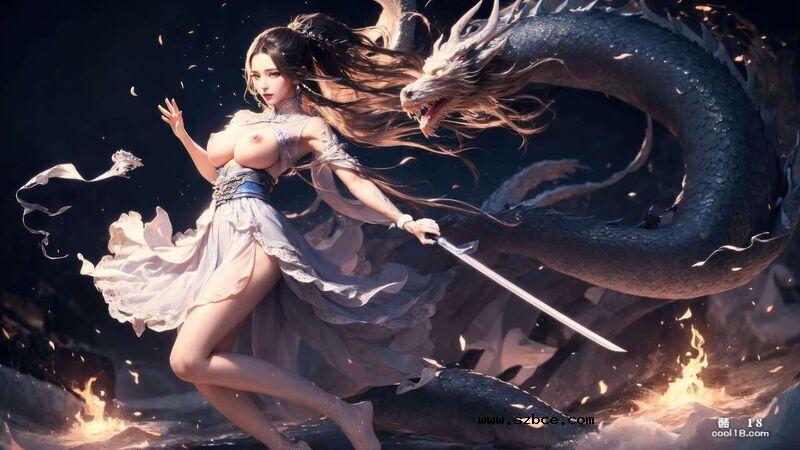 【AI生成】龙女也淫荡