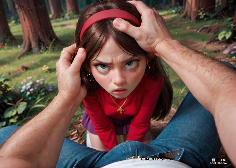 【AI生成】红衣少女在树林中被扑倒肛交