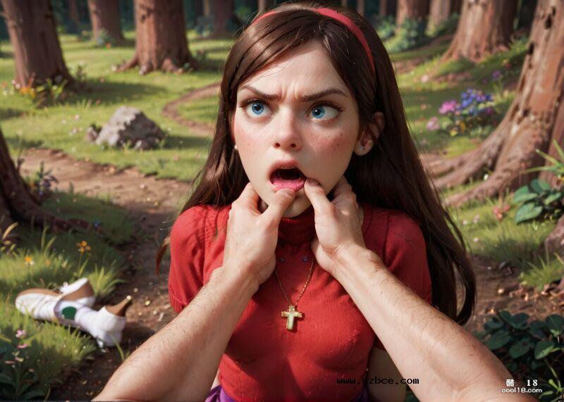 【AI生成】红衣少女在树林中被扑倒肛交