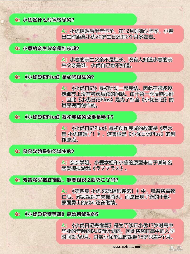 【3D】小优日记 公式资料集