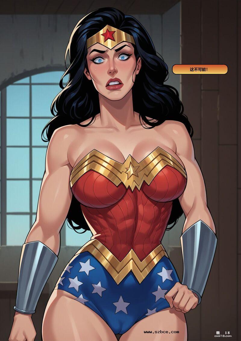 【AI漫画】神奇女侠被哥布林和机器人轮流肏