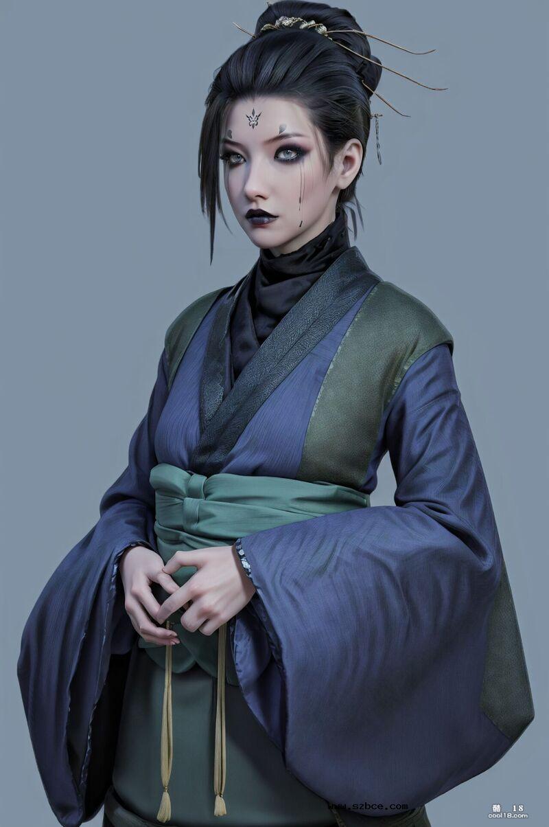 【AI生成】黑神话-有容奶大的四妹