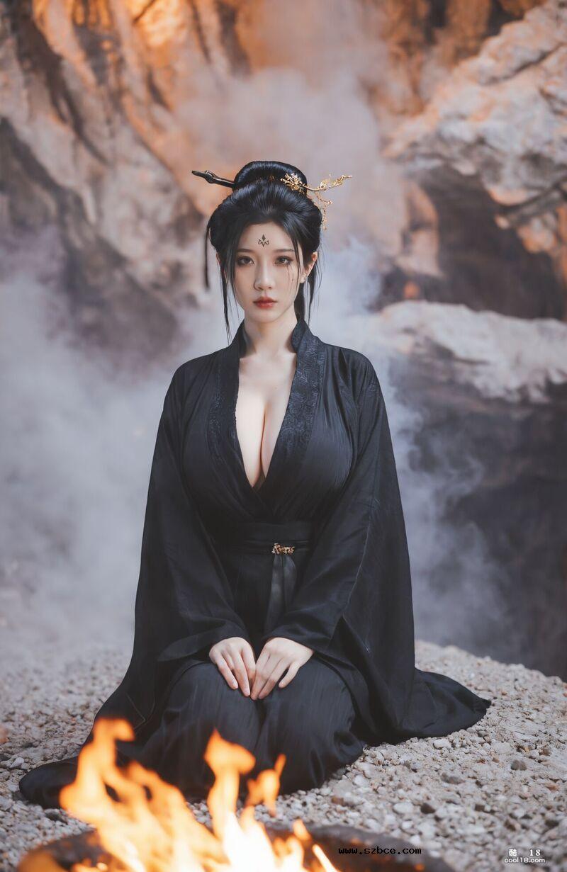 【AI生成】黑神话-有容奶大的四妹