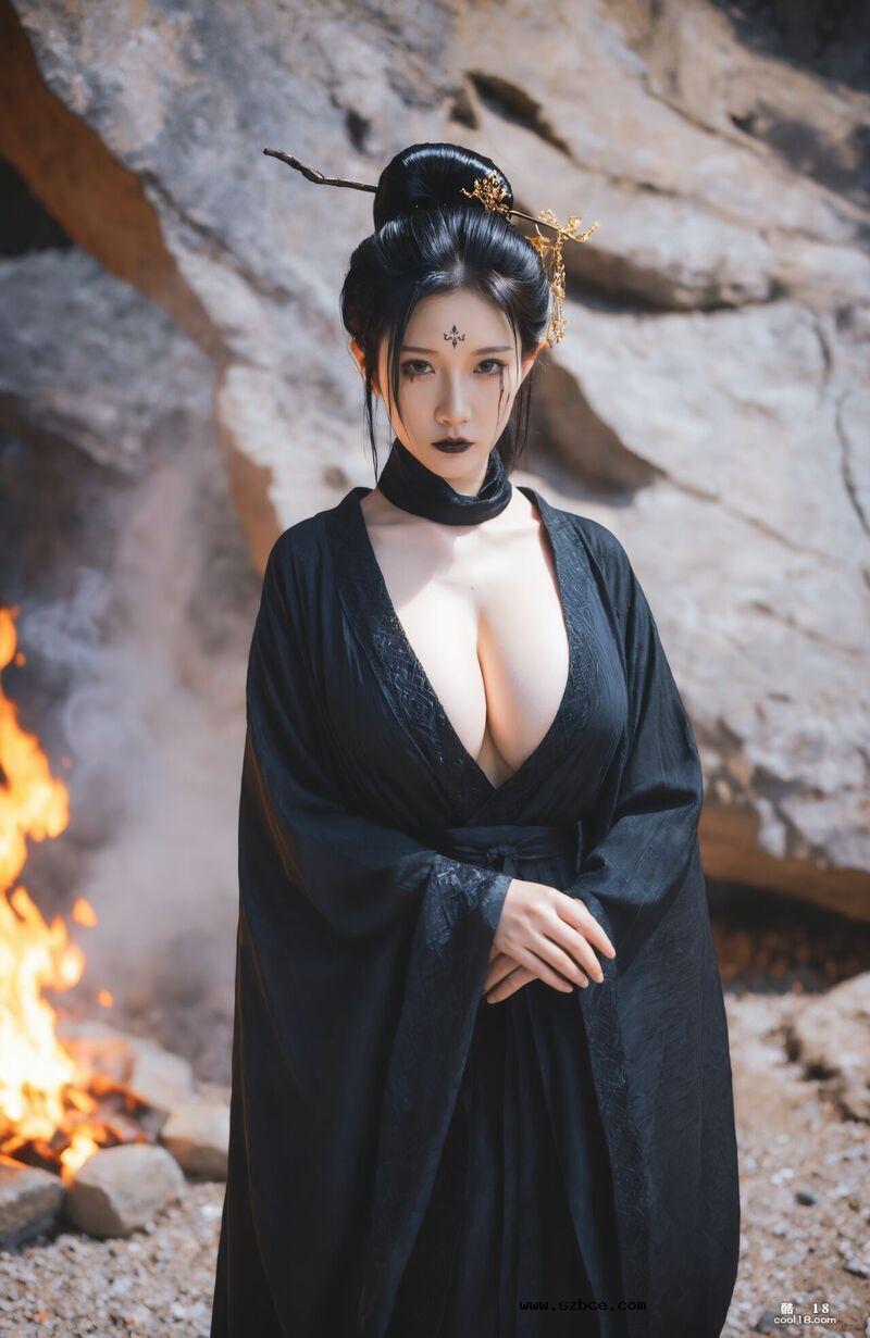 【AI生成】黑神话-有容奶大的四妹