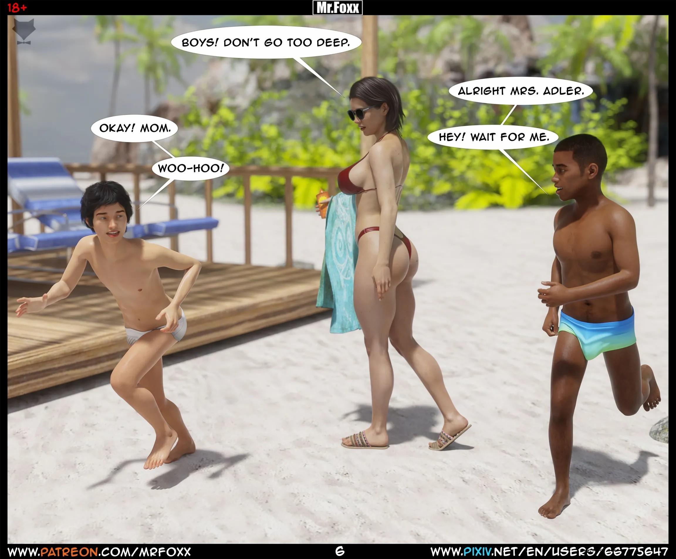 【3D】【英文漫画】妈妈的韵事（1）