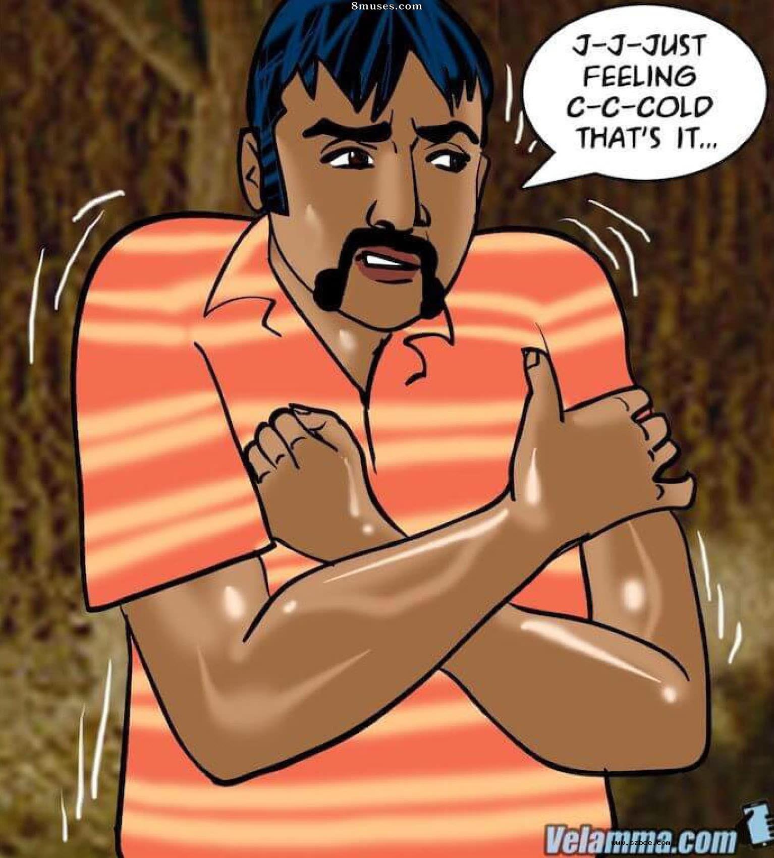 【英文漫画】Velamma 第76话  寒冽的旅程