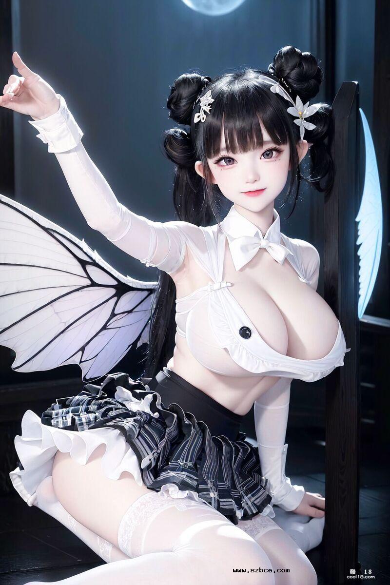 【AI生成】童颜巨乳的小姐姐被肏大了肚子