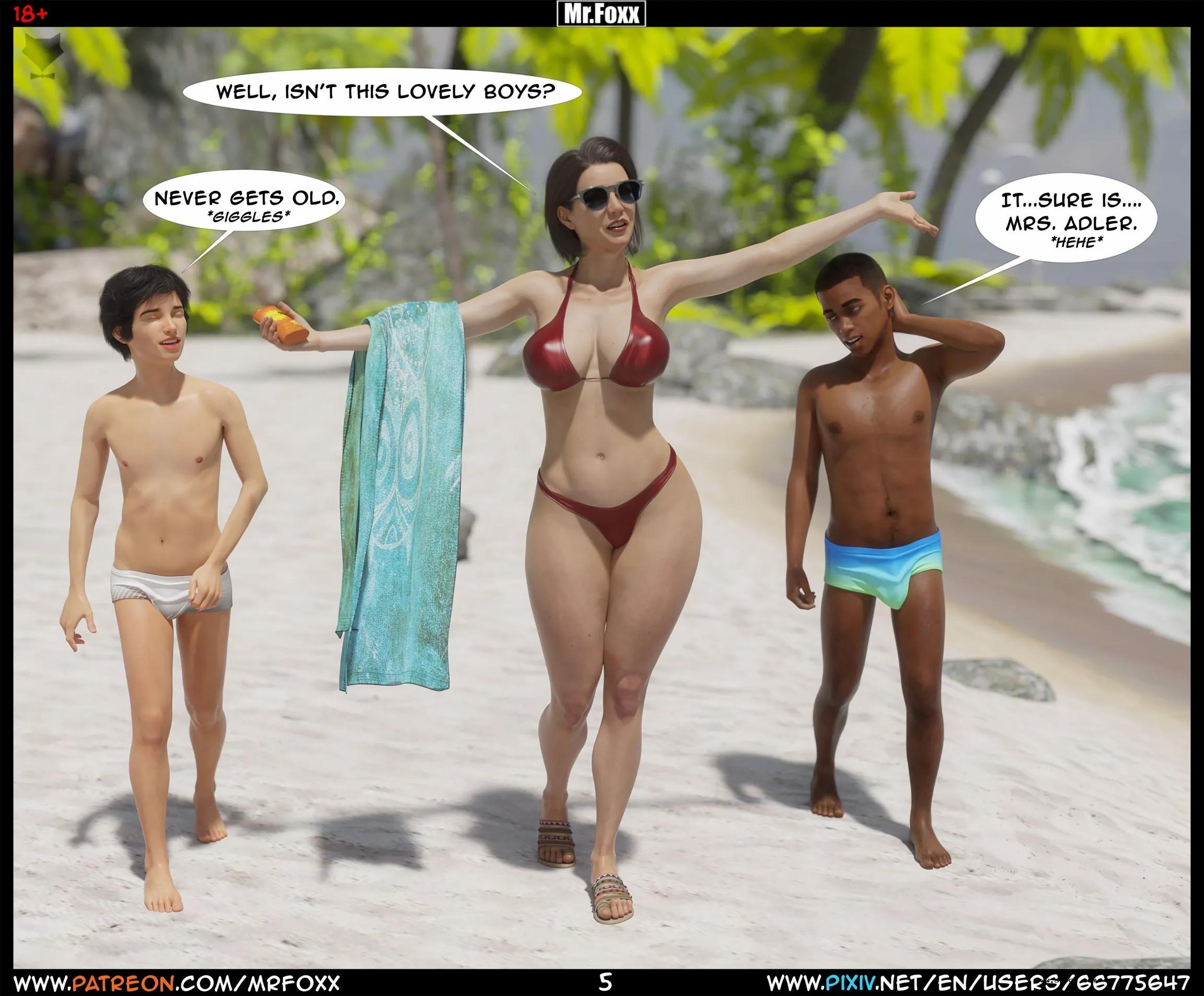 【3D】【英文漫画】妈妈的韵事（1）