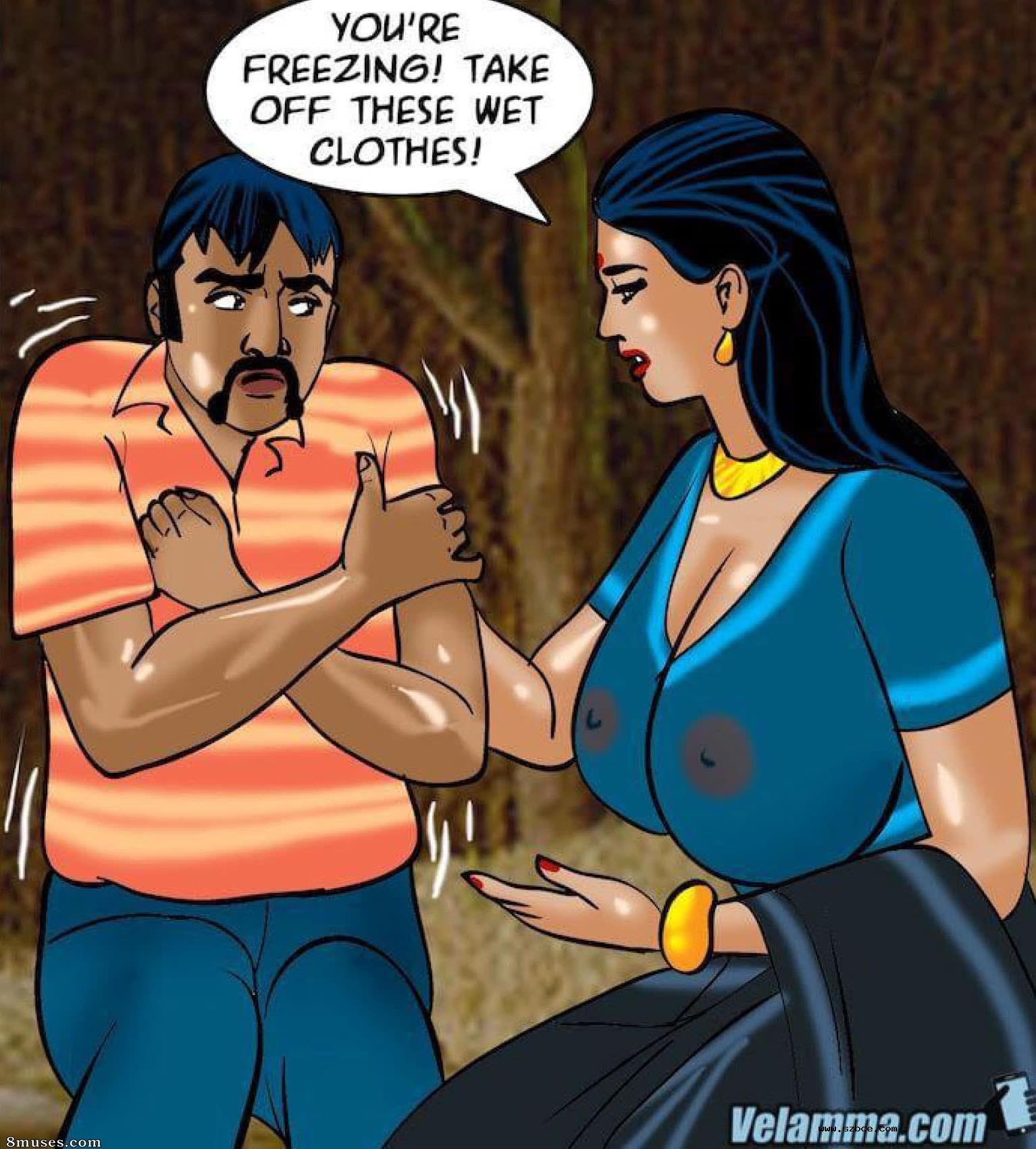 【英文漫画】Velamma 第76话  寒冽的旅程