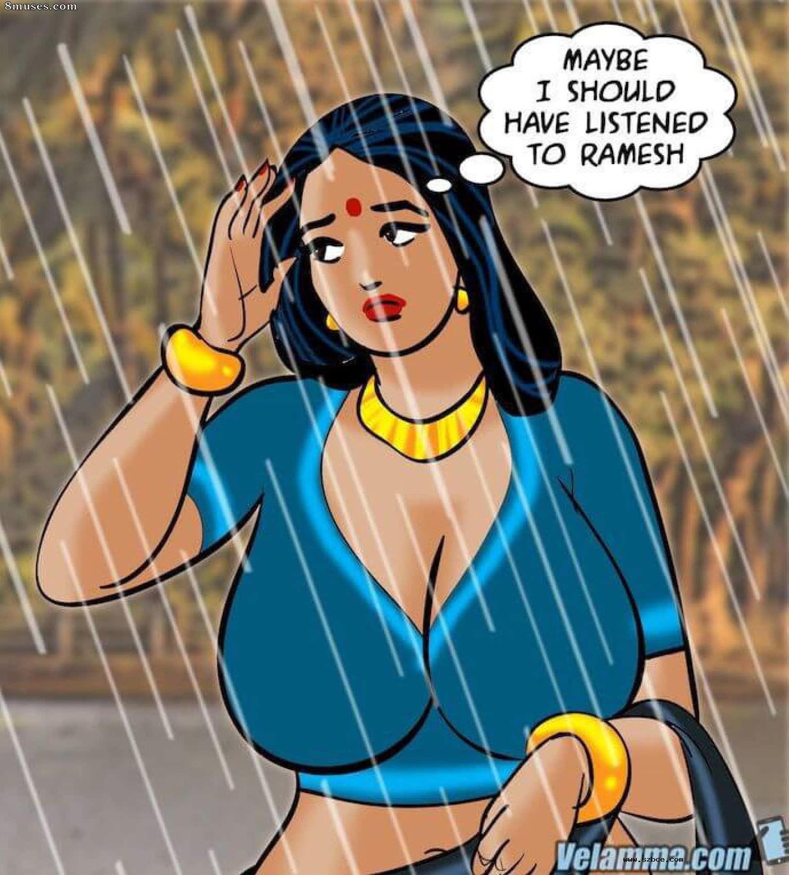 【英文漫画】Velamma 第76话  寒冽的旅程