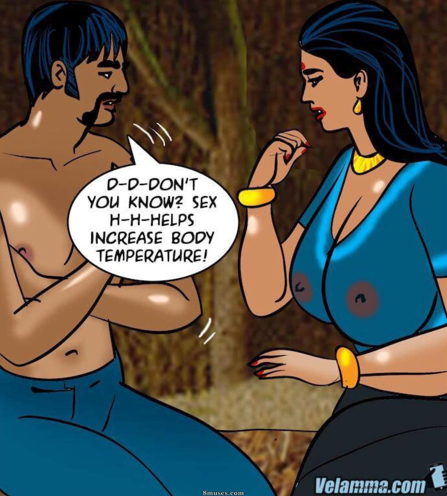 【英文漫画】Velamma 第76话  寒冽的旅程