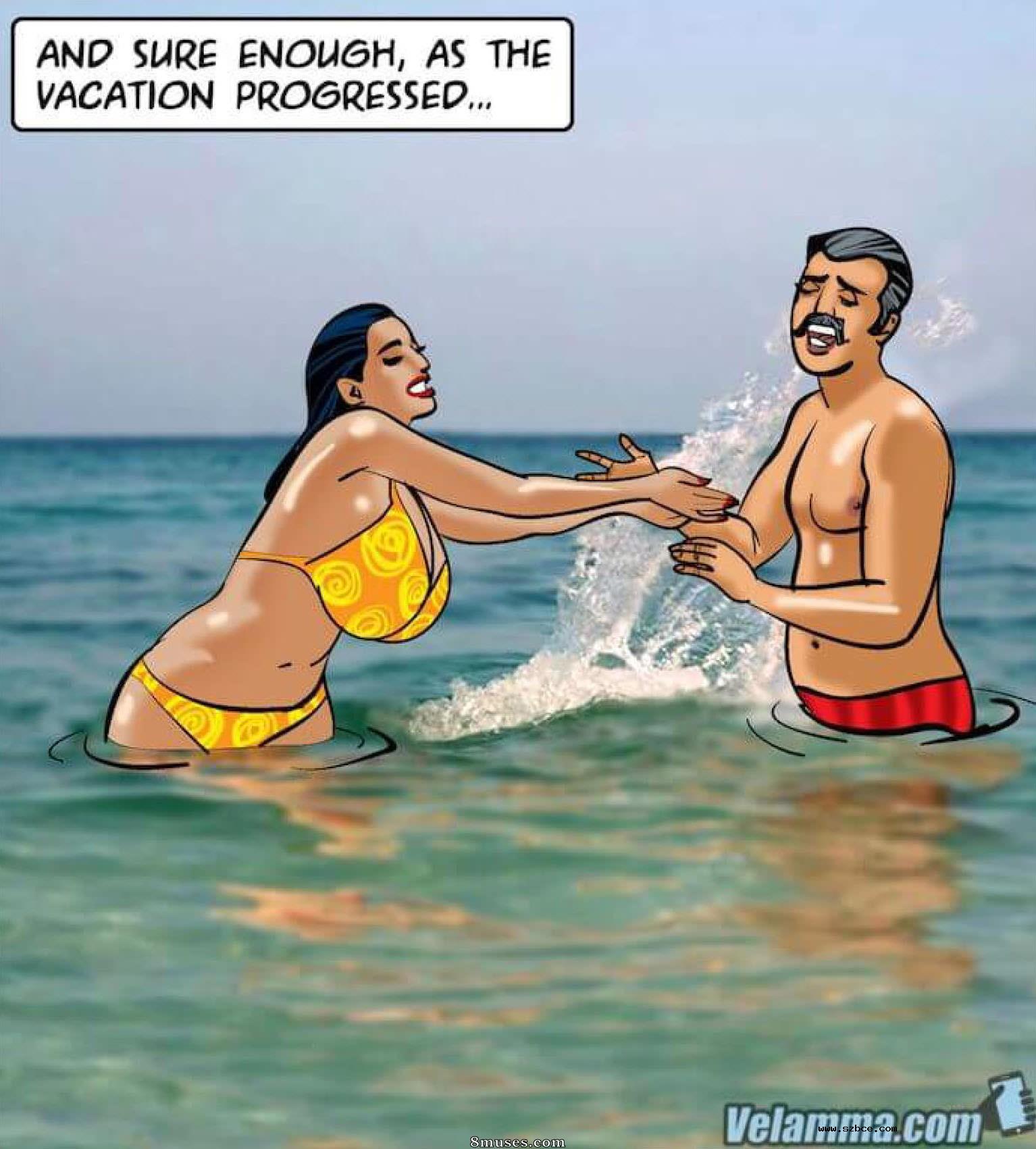 【英文漫画】Velamma 第76话  寒冽的旅程