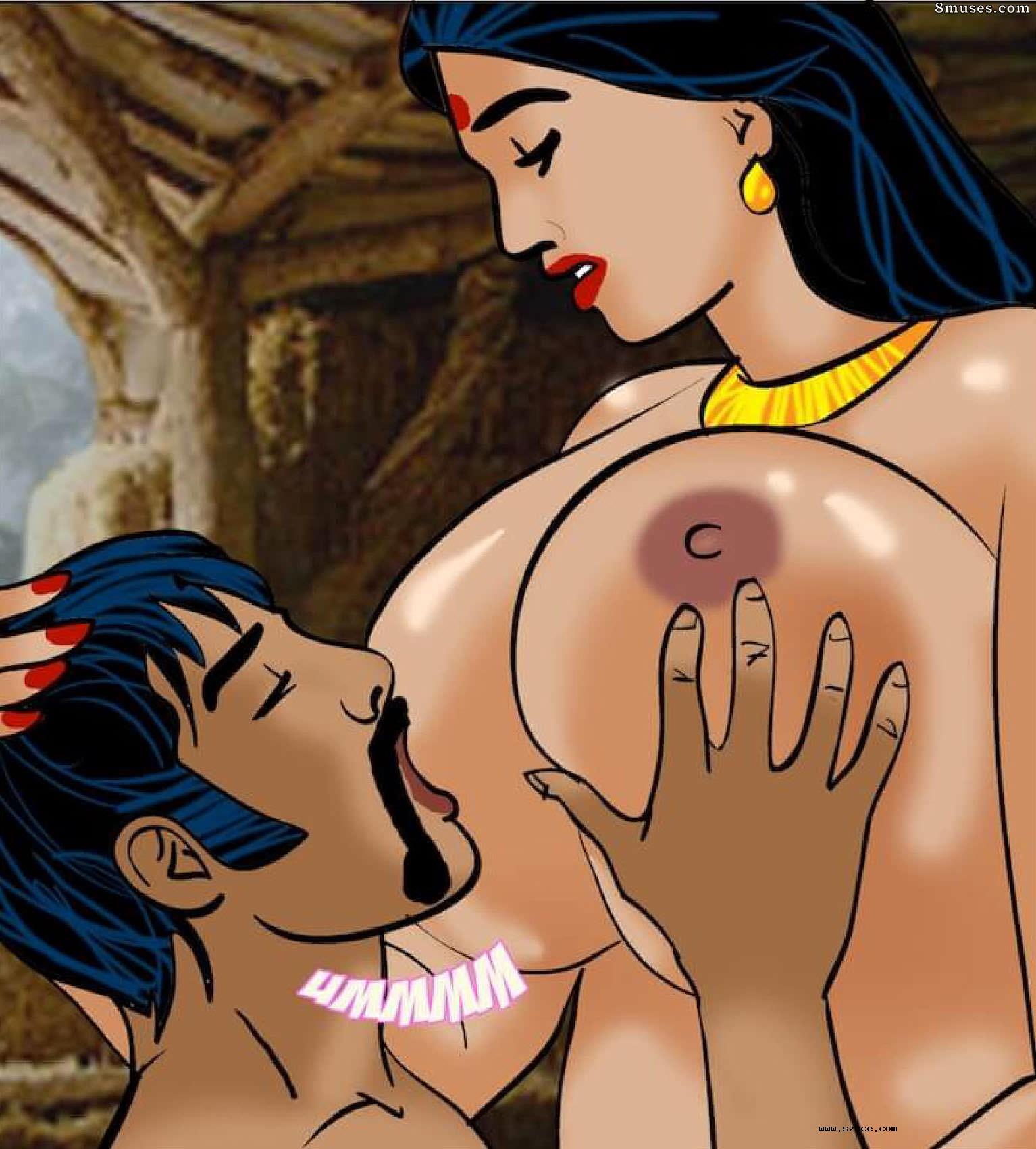 【英文漫画】Velamma 第76话  寒冽的旅程