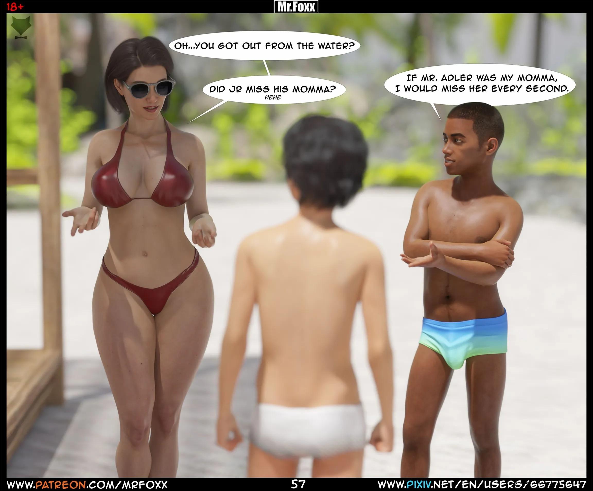 【3D】【英文漫画】妈妈的韵事（1）