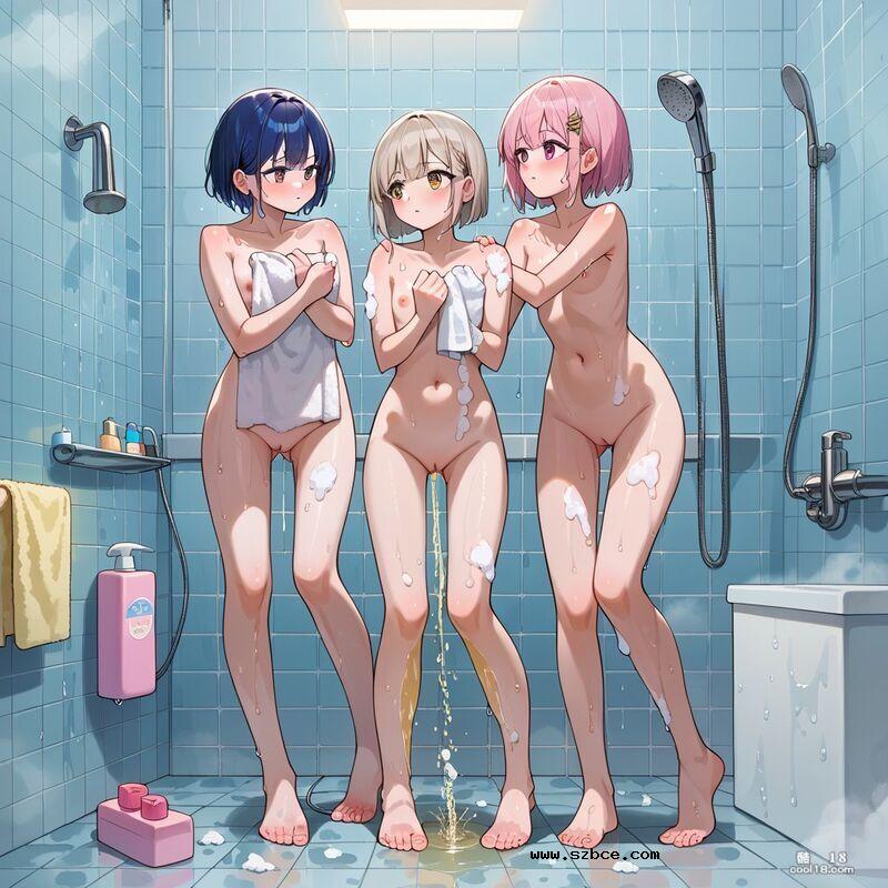 【AI生成】淋浴时小便的女人们