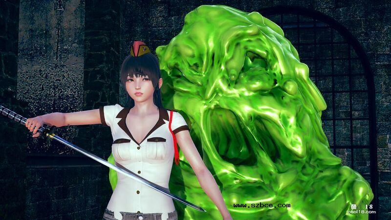 【3D】恶魔警官 Akane Harrison：史莱姆遭遇