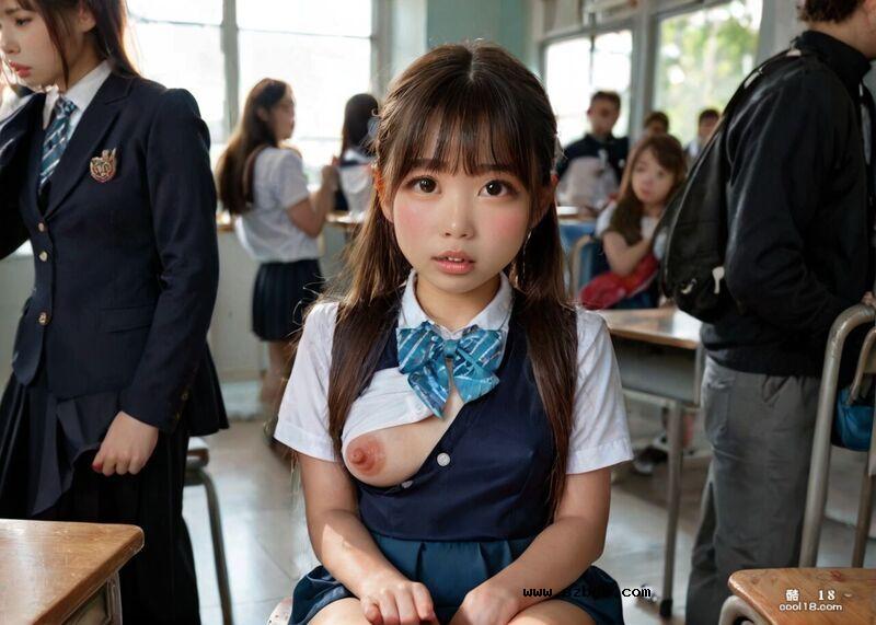 【AI生成】在课堂上暴露的日本女学生