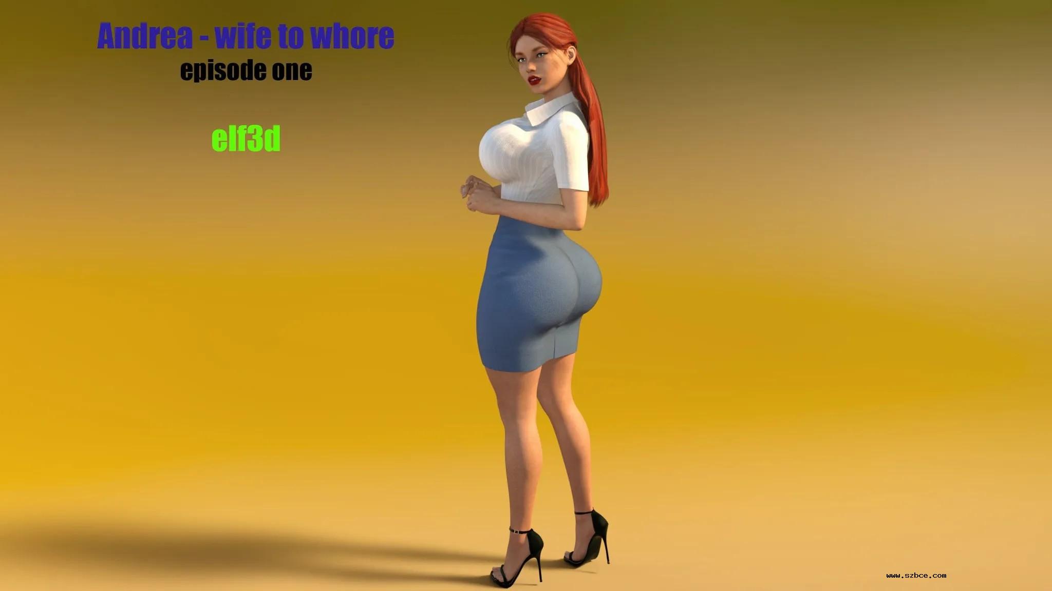 【3D 英文彩漫】从妻子到荡妇 - 第1话