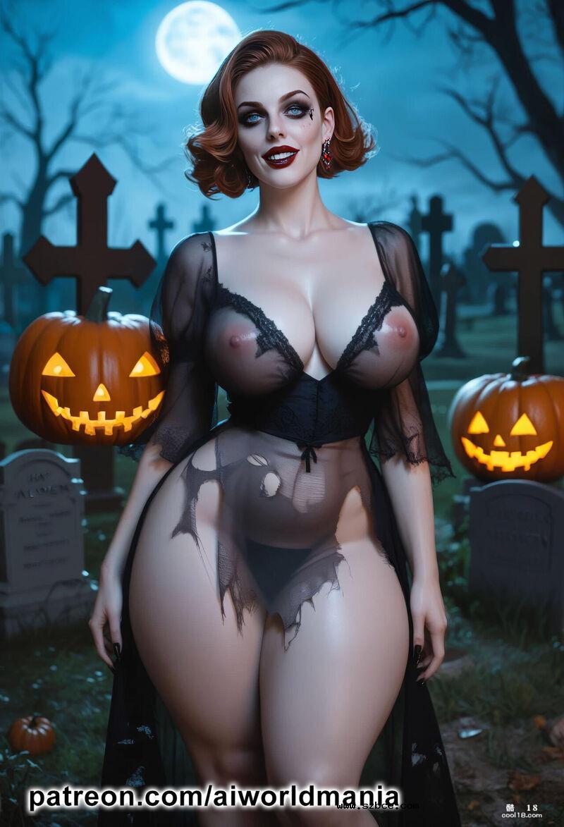 【AI生成】万圣节特辑 - 性感如地狱