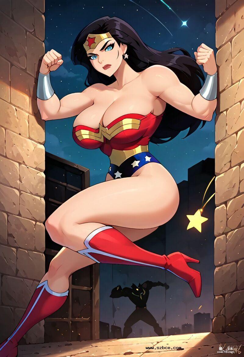 【AI生成】被擒获的神奇女侠当众暴露调教