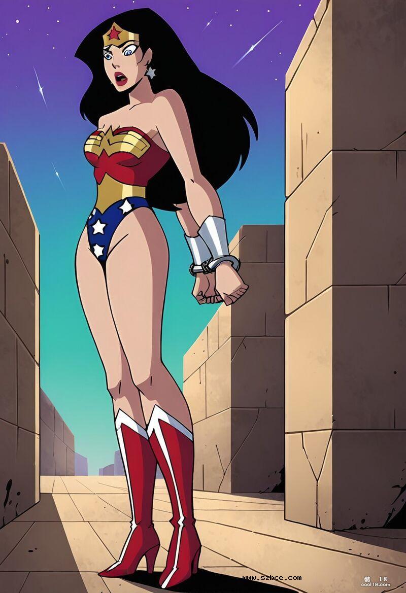 【AI生成】被擒获的神奇女侠当众暴露调教