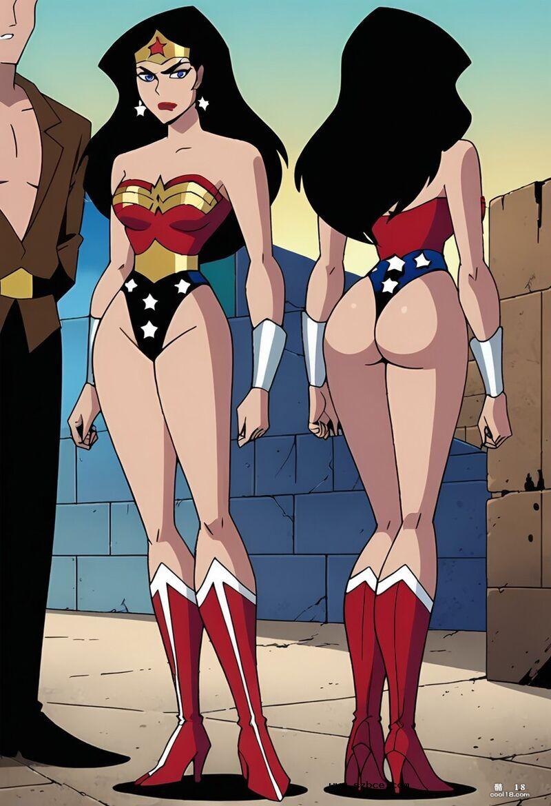 【AI生成】被擒获的神奇女侠当众暴露调教