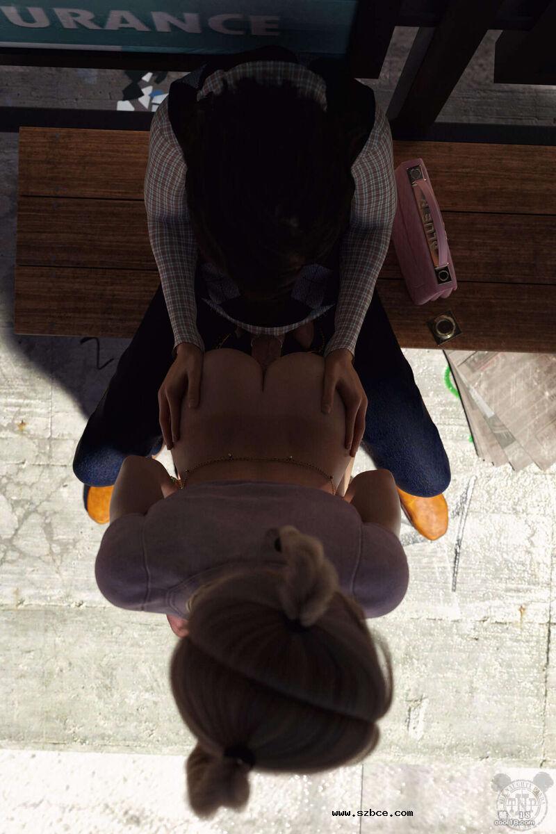 【3D】双马尾少女在不同的公共场所的肛交体验