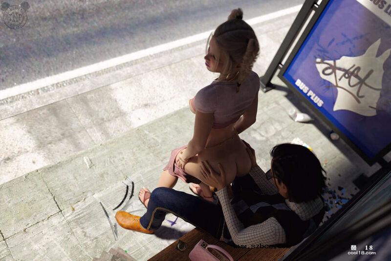 【3D】双马尾少女在不同的公共场所的肛交体验