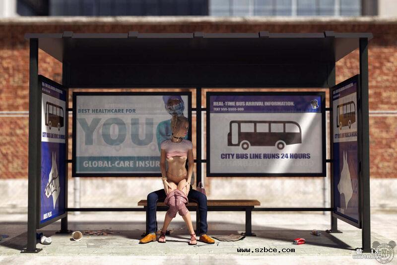 【3D】双马尾少女在不同的公共场所的肛交体验