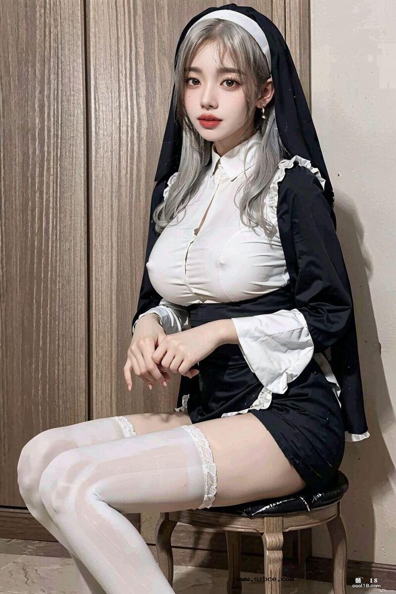 【AI生成】耐不住的修女也下海了