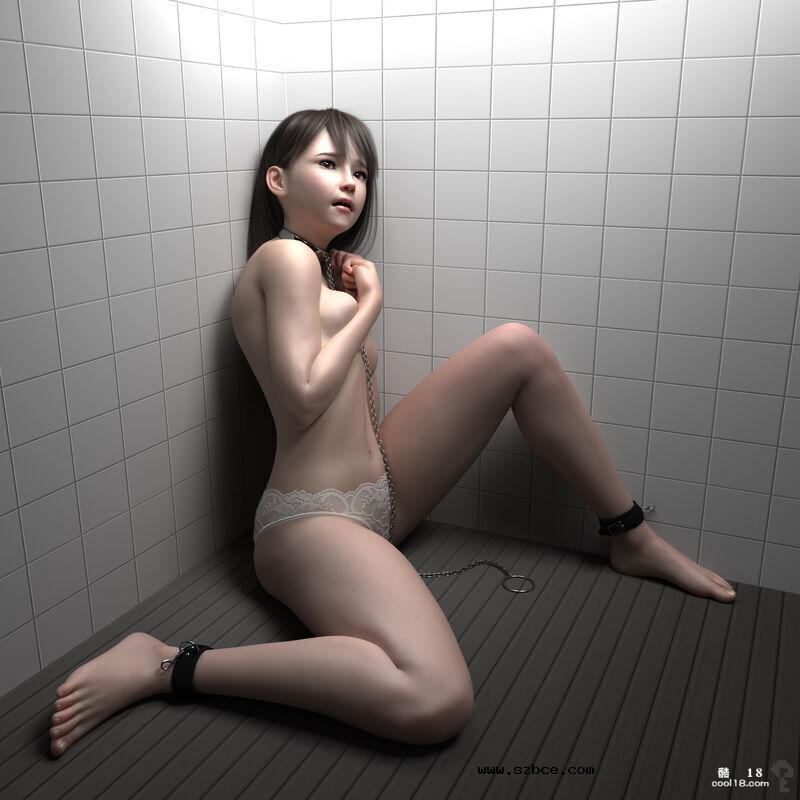 【3D图集】调教不穿内裤的叛逆女儿，捆绑打环吊珠 “監禁女子”