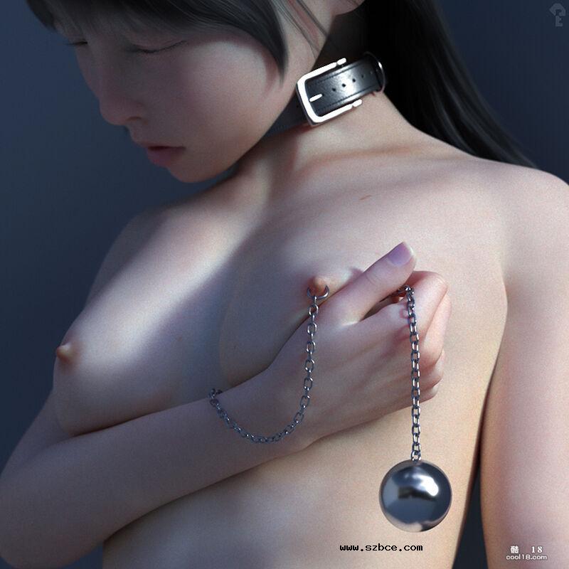 【3D图集】调教不穿内裤的叛逆女儿，捆绑打环吊珠 “監禁女子”