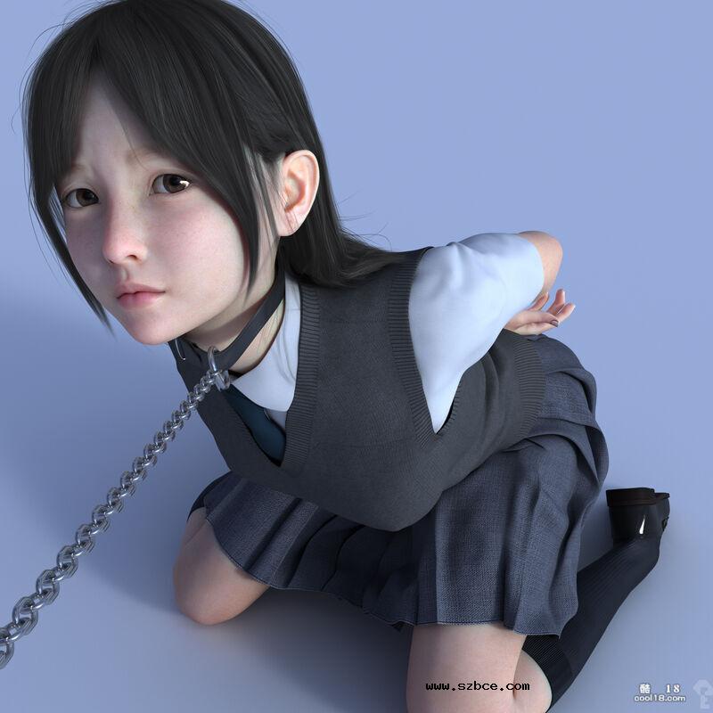 【3D图集】调教不穿内裤的叛逆女儿，捆绑打环吊珠 “監禁女子”