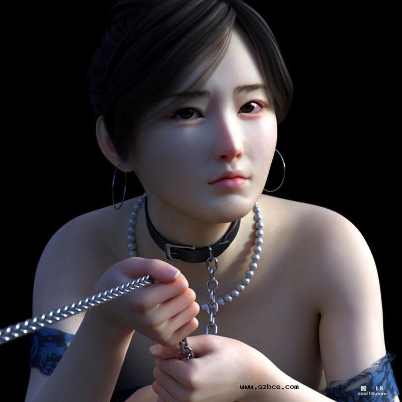 【3D图集】调教不穿内裤的叛逆女儿，捆绑打环吊珠 “監禁女子”