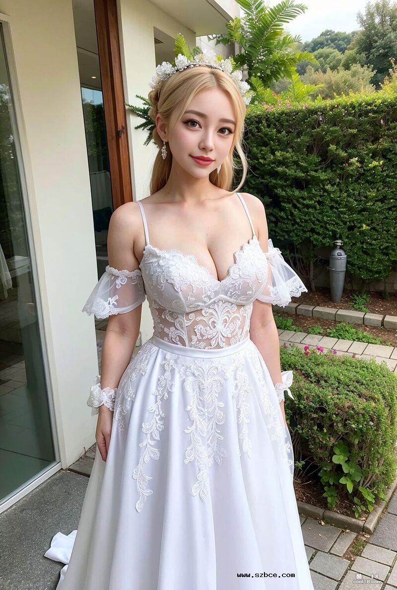 【AI生成】昔日的站街女如今也做新娘了