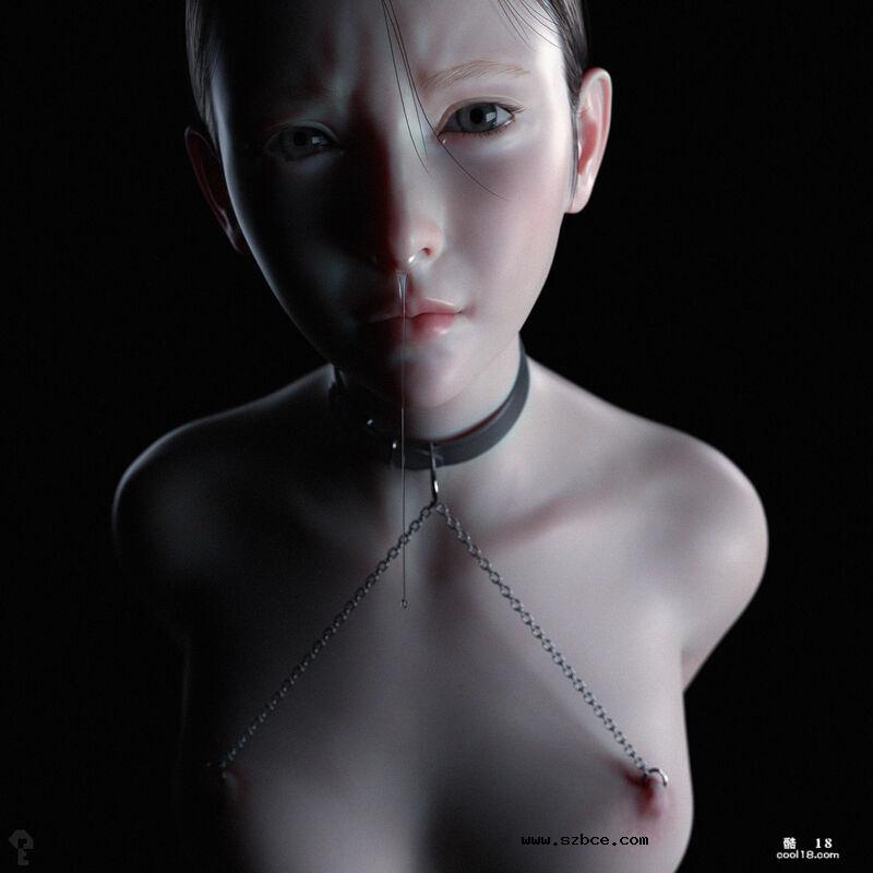 【3D图集】调教不穿内裤的叛逆女儿，捆绑打环吊珠 “監禁女子”